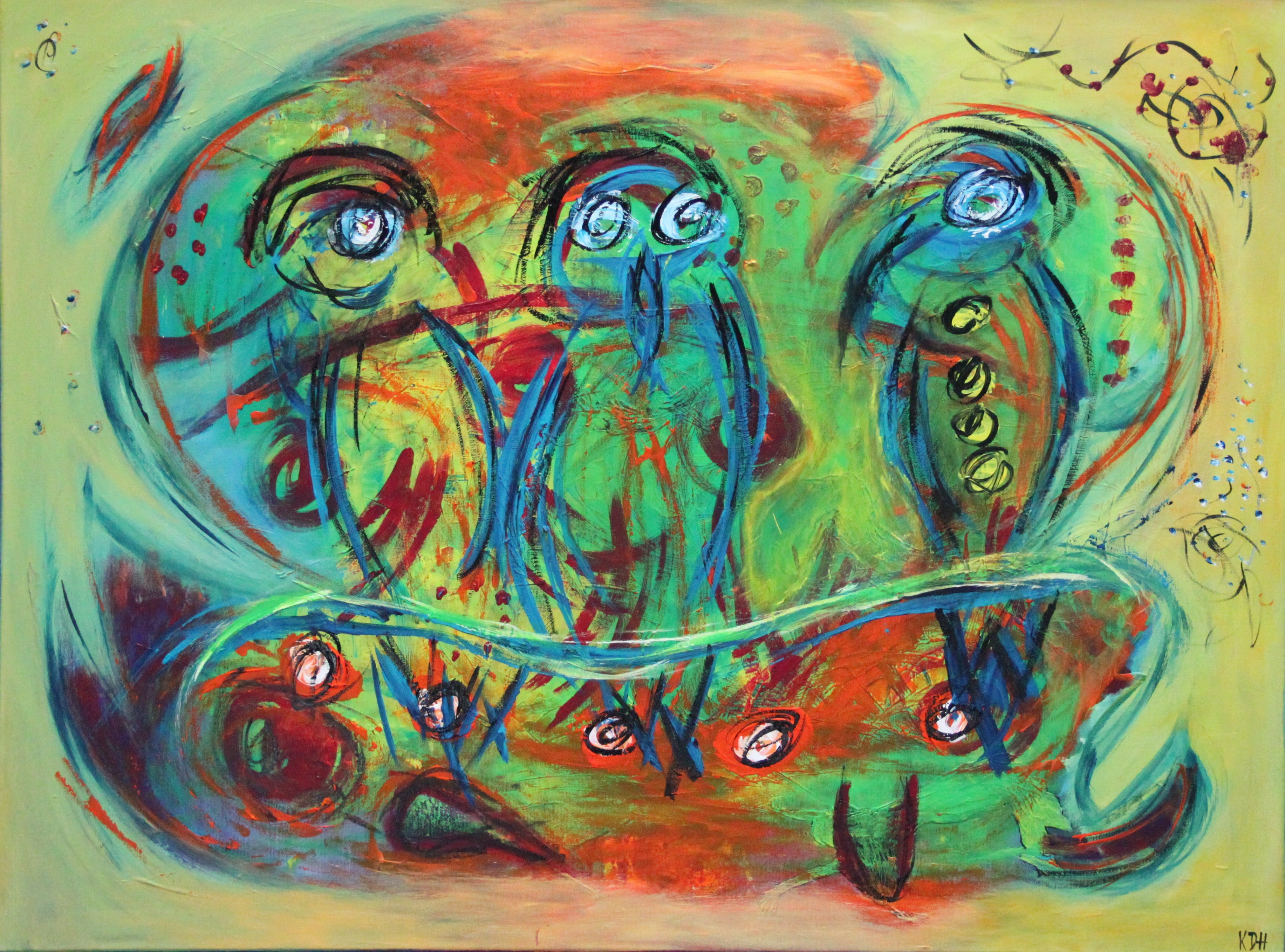 Pris kr. 3.000, 80 x 60 cm uden ramme