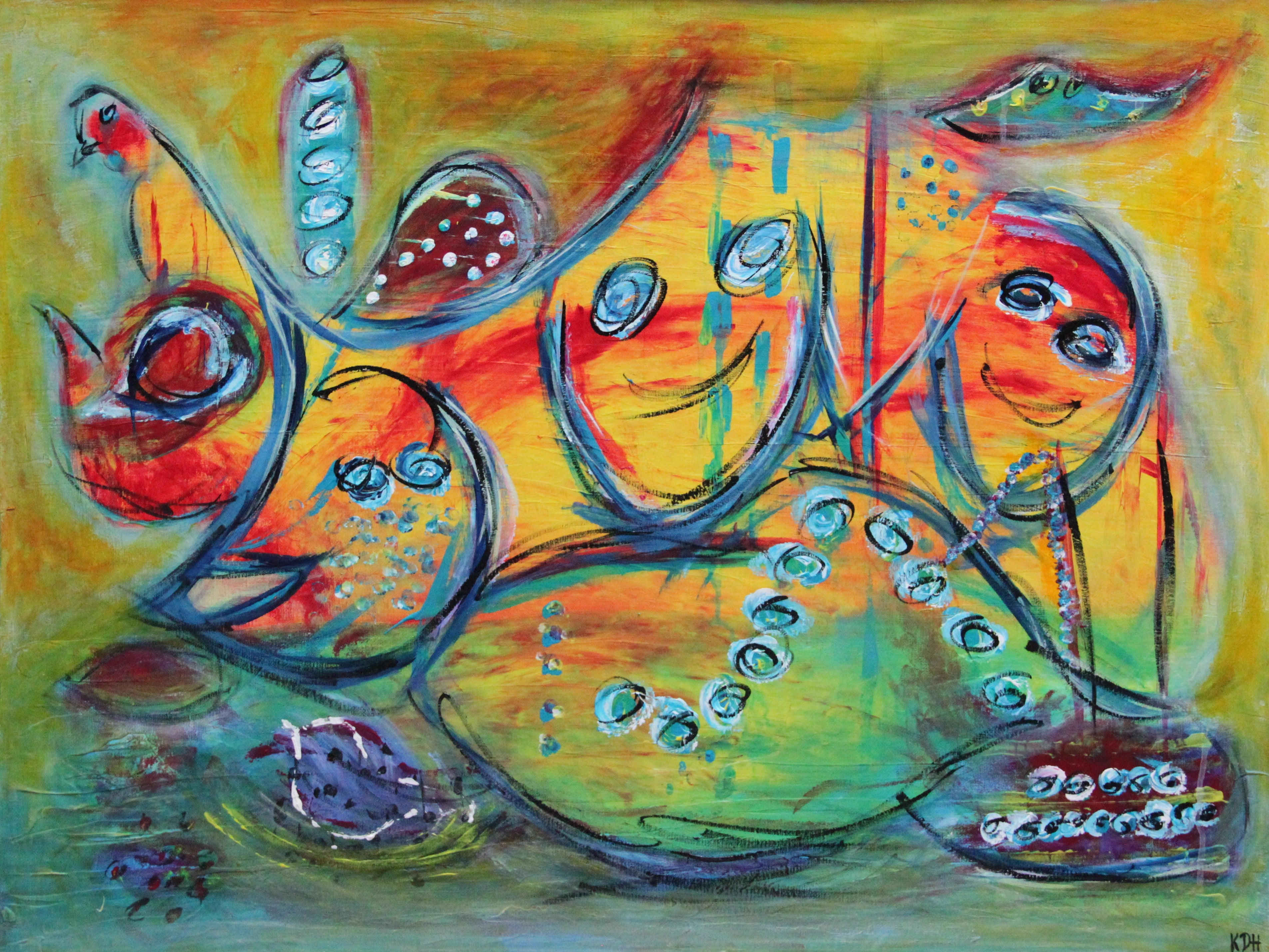 Pris kr. 3.000, 80 x 60 cm uden ramme