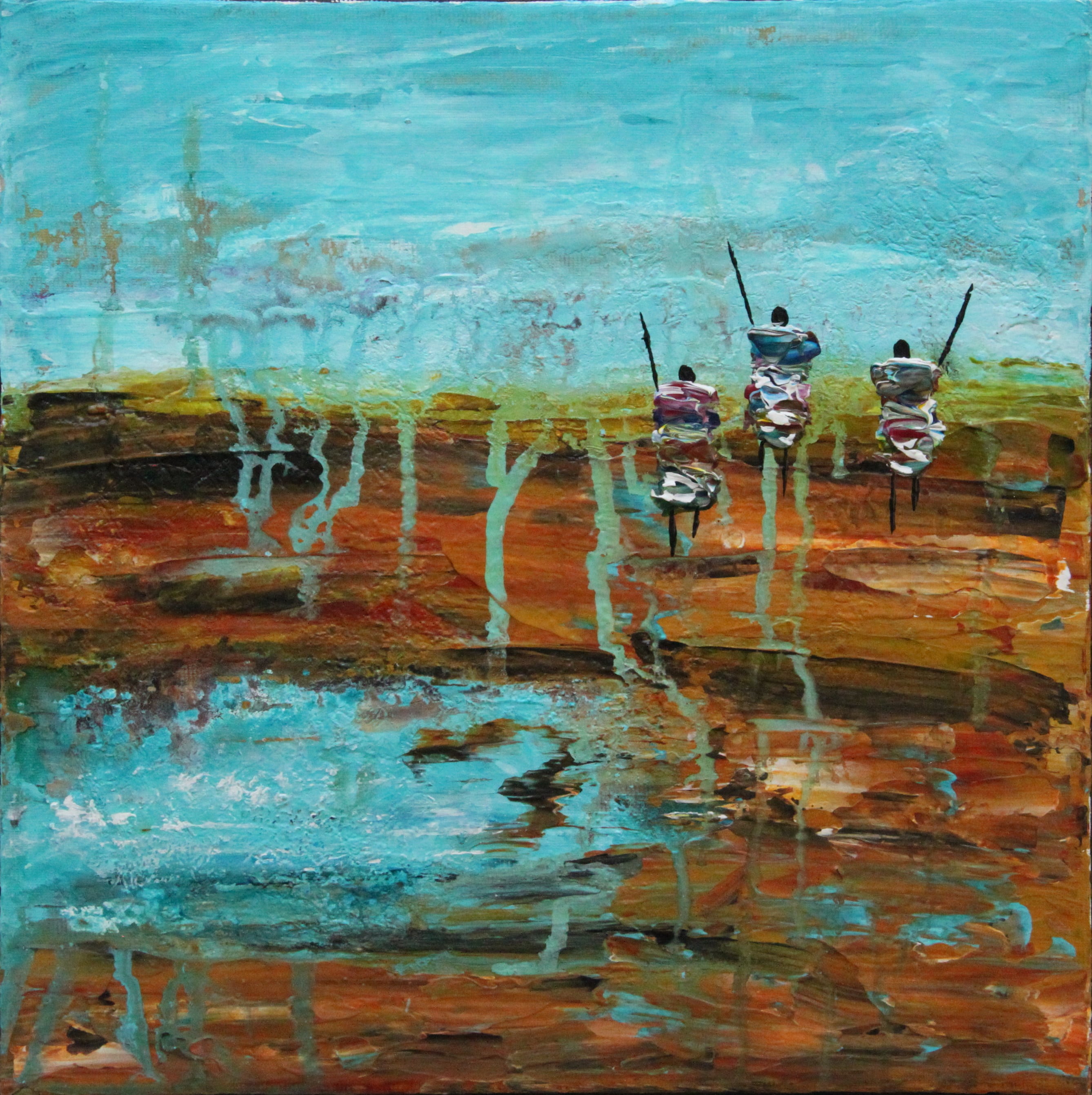 Pris kr. 600, 30 x 30 cm uden ramme