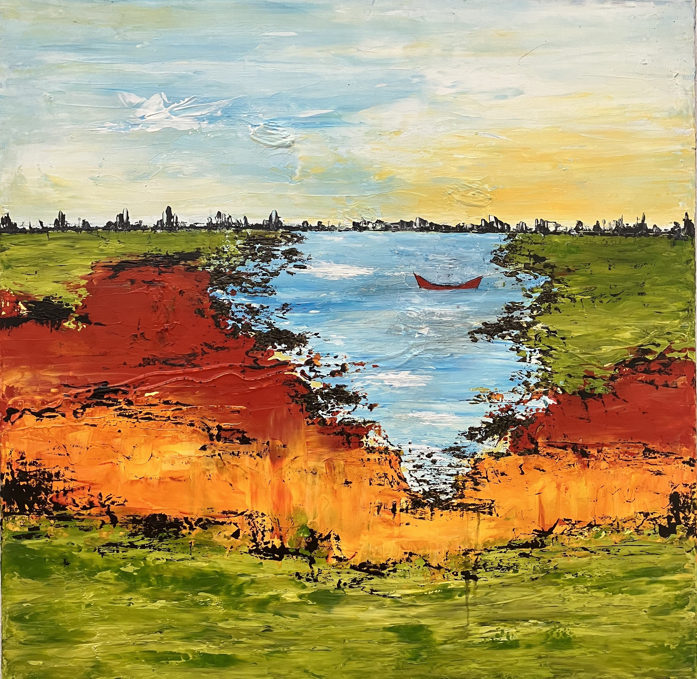 Pris kr. 2.500, 60 x 60 cm uden ramme