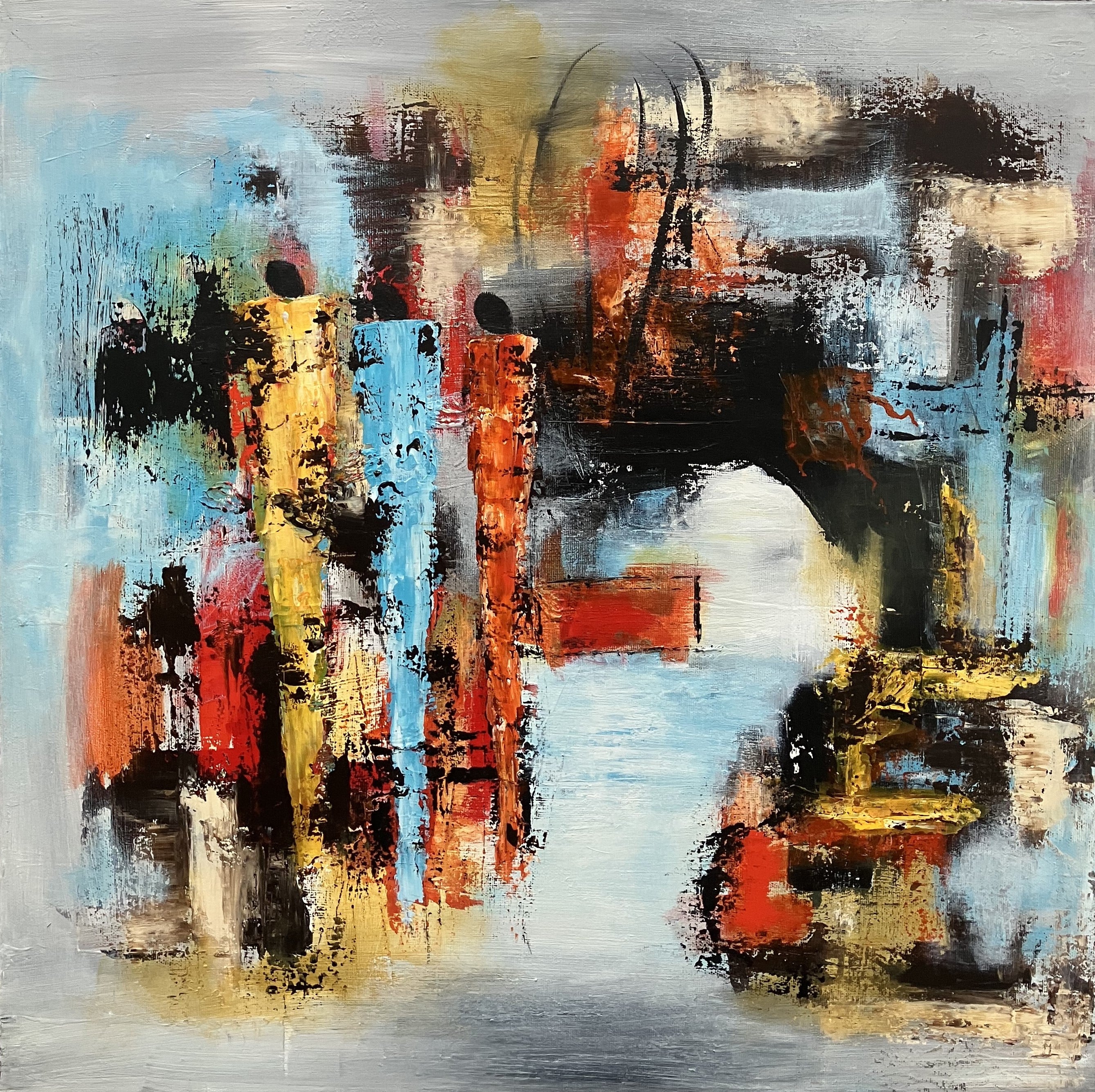 Pris kr. 2.500, 60 x 60 cm uden ramme