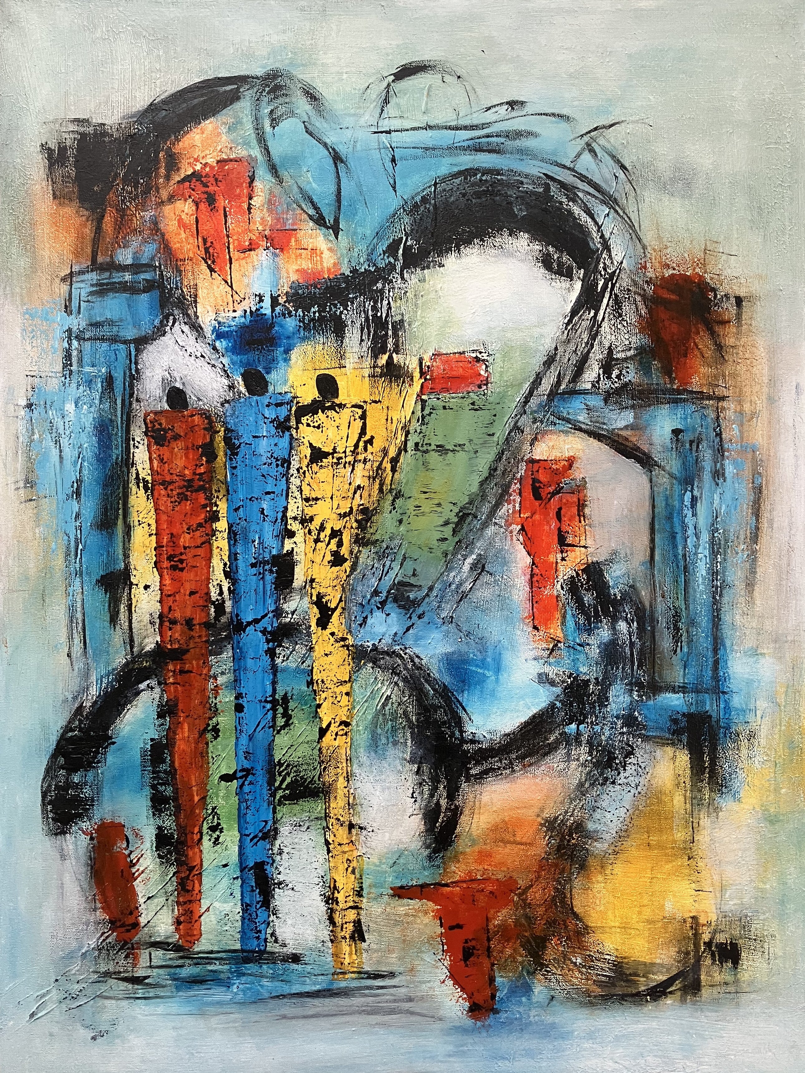 Pris kr. 3.000, 60 x 80 cm uden ramme