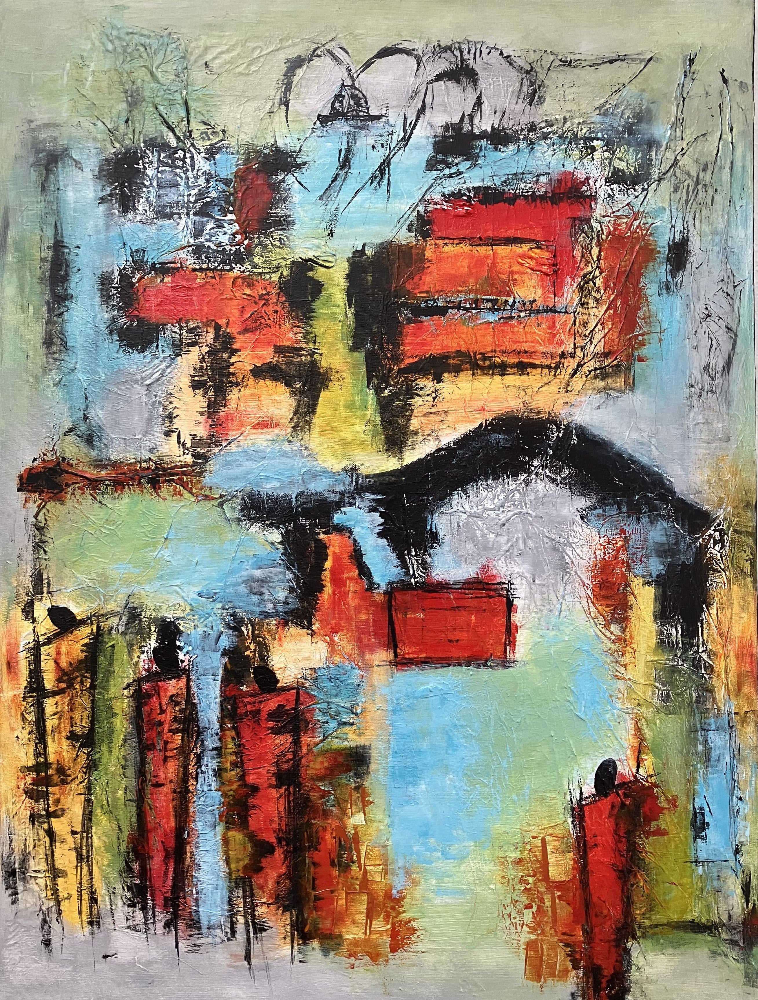 Pris kr. 3.000, 60 x 80 cm uden ramme